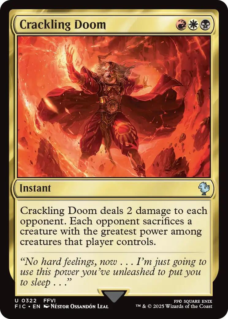 Crackling Doom (322) (Commander: FINAL FANTASY)