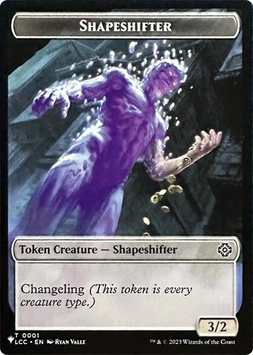 Image for Shapeshifter // Cat Double-Sided Token (1 // 11) (The List Reprints) - Magic: The Gathering