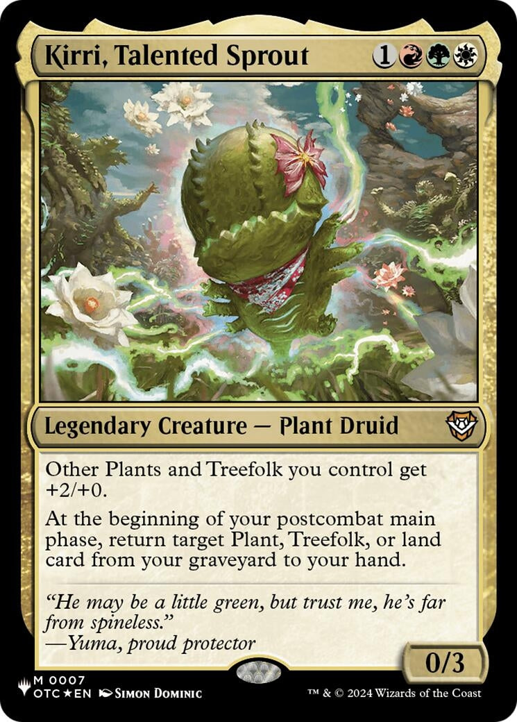 Image for Kirri, Talented Sprout (7) (The List Reprints) - Magic: The Gathering
