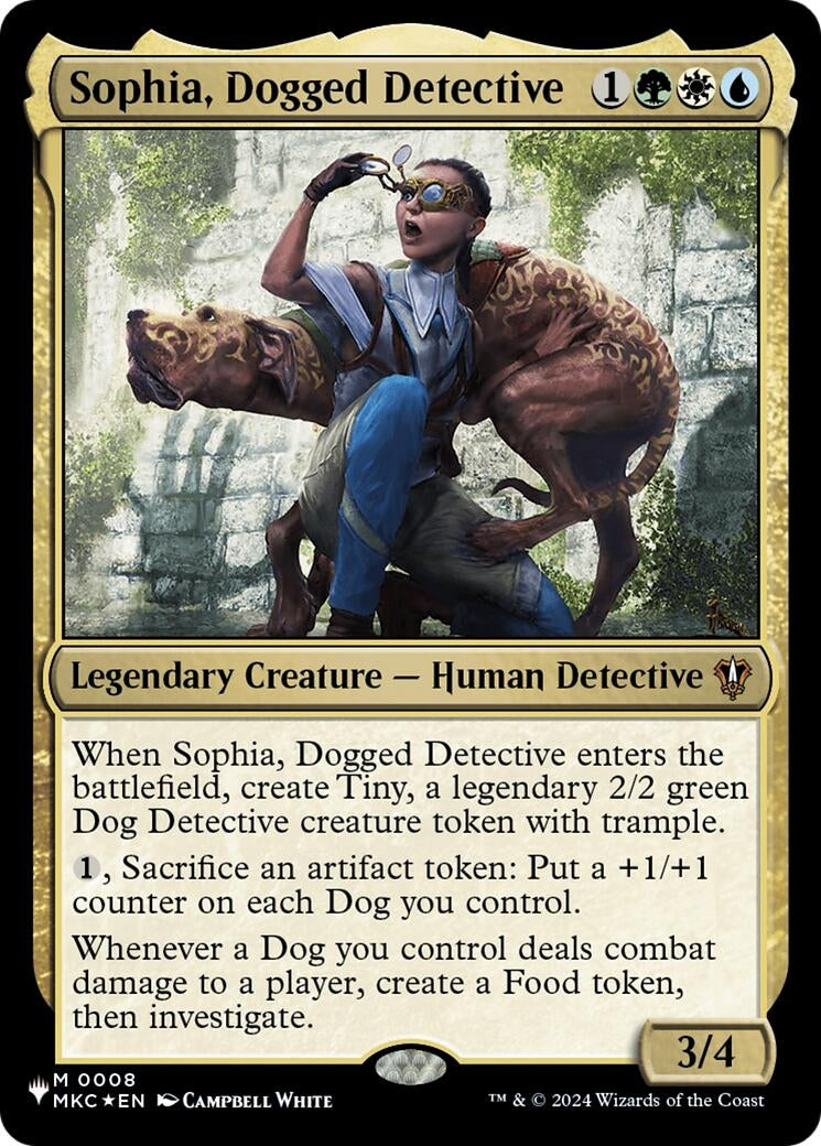 Image for Sophia, Dogged Detective (8) (The List Reprints) - Magic: The Gathering