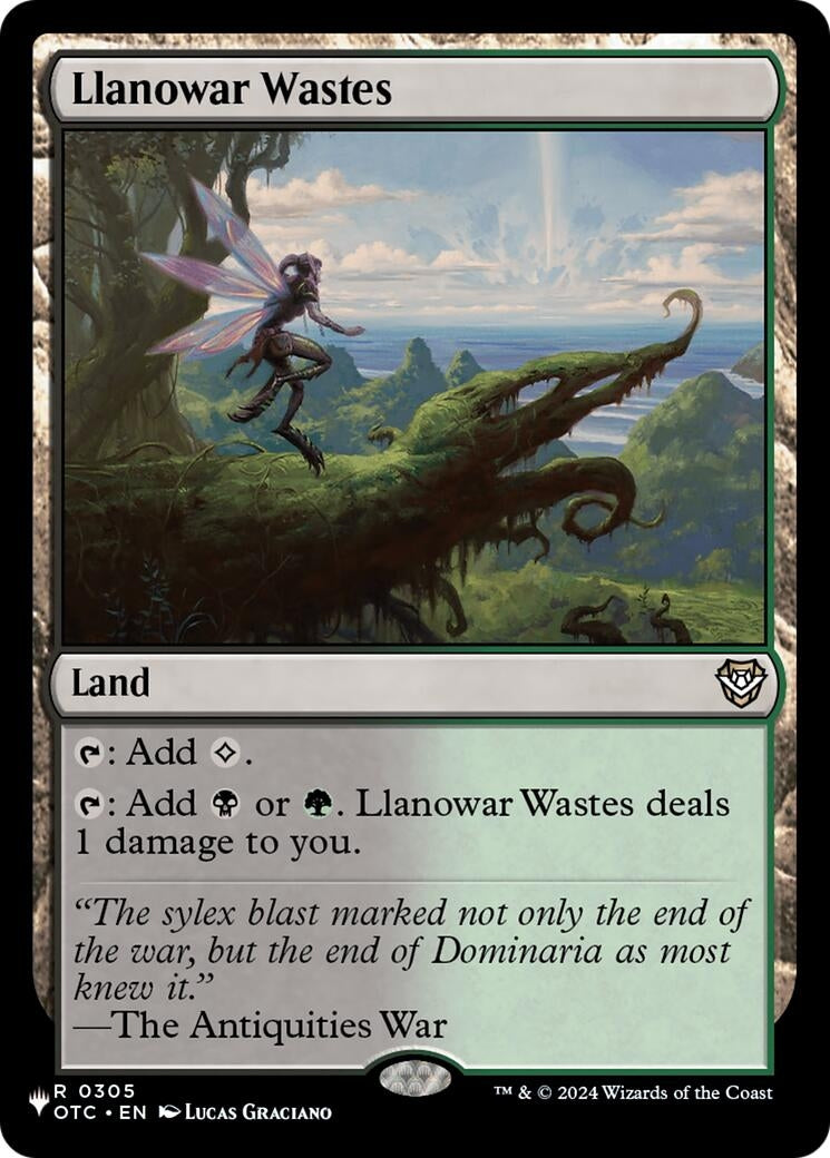 Image for Llanowar Wastes (305) (The List Reprints) - Magic: The Gathering