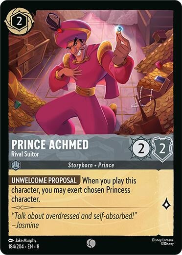 Image for Prince Achmed - Rival Suitor (184/204) [Reign of Jafar] - Disney Lorcana