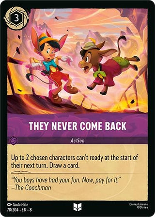 Image for They Never Come Back (78/204) [Reign of Jafar] - Disney Lorcana