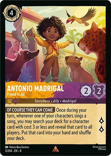 Image for Antonio Madrigal - Friend to All (5/204) [Reign of Jafar] - Disney Lorcana