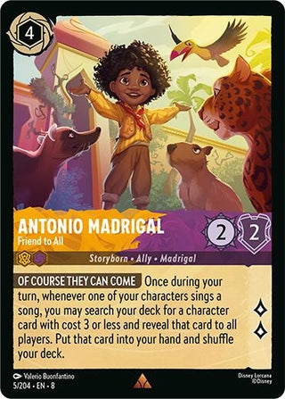 Image for Antonio Madrigal - Friend to All (5/204) [Reign of Jafar] - Disney Lorcana