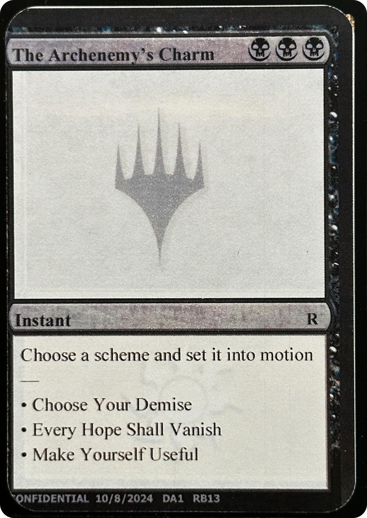 Image for The Archenemy's Charm (Un-Known Event Playtest Cards) - Magic: The Gathering