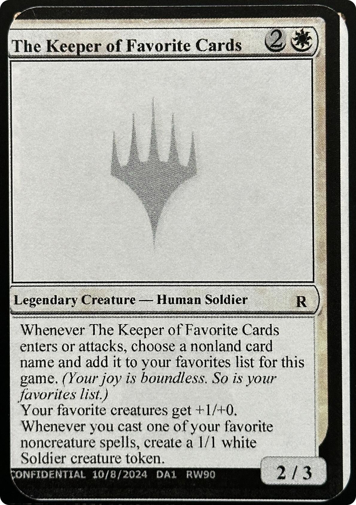 Image for The Keeper of Favorite Cards (Un-Known Event Playtest Cards) - Magic: The Gathering