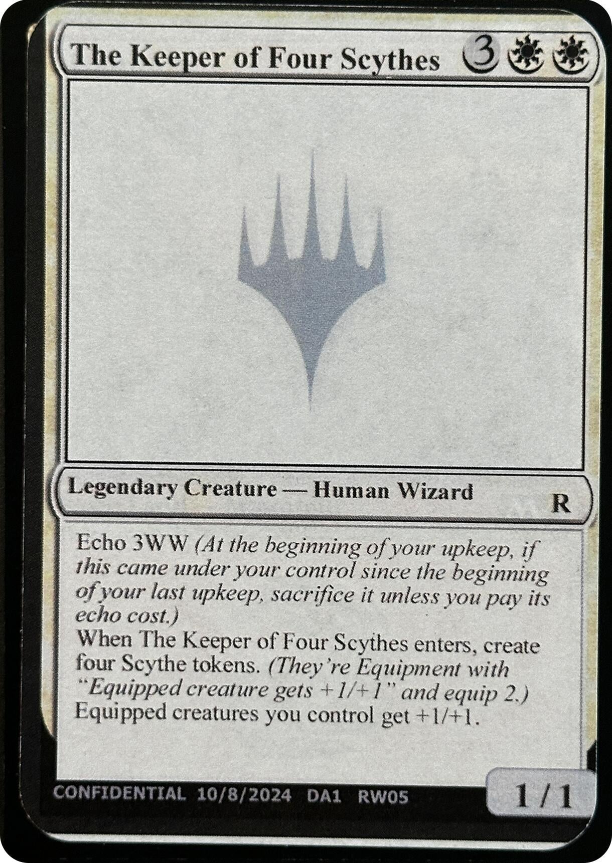 Image for The Keeper of Four Scythes (Un-Known Event Playtest Cards) - Magic: The Gathering