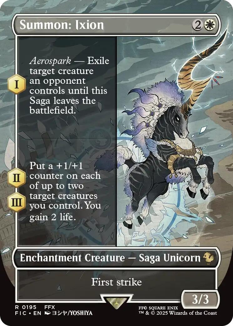 Image for Summon: Ixion (Borderless) (195) (Commander: FINAL FANTASY) - Magic: The Gathering