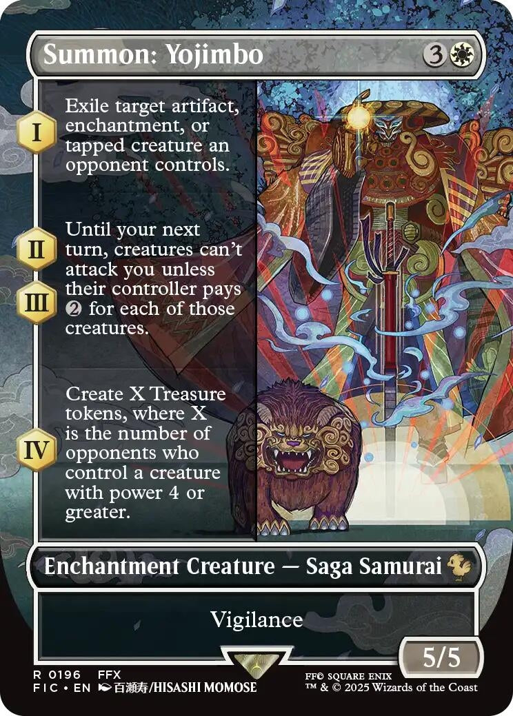 Summon: Yojimbo (Borderless) (196) (Commander: FINAL FANTASY)