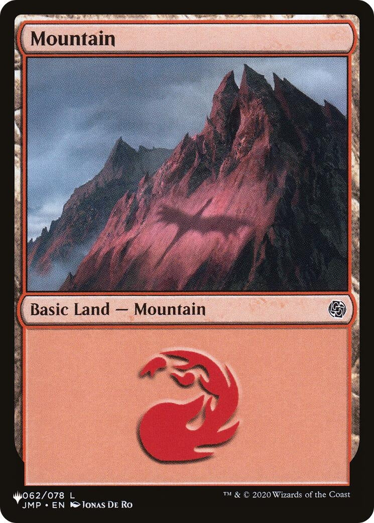 Image for Mountain (062) (JMP) (062/078) (The List Reprints) - Magic: The Gathering