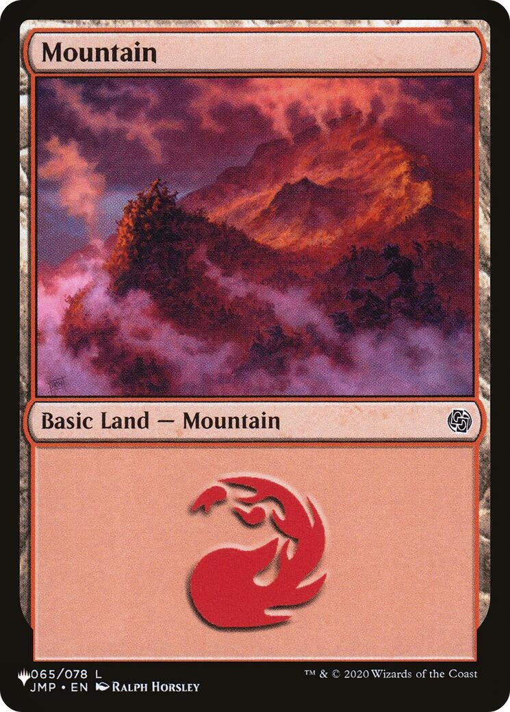 Image for Mountain (065) (JMP) (065/078) (The List Reprints) - Magic: The Gathering