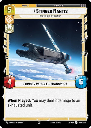 Stinger Mantis - Where Are We Going? (198/264) [Legends of the Force]