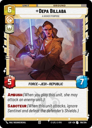 Depa Billaba Higher Purpose (199/264) [Legends of the Force]