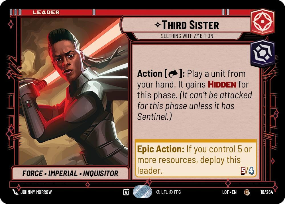 Image for Third Sister - Seething With Ambition (010/264) (Legends of the Force) - Star Wars: Unlimited