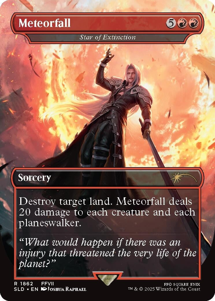 Image for Meteorfall - Star of Extinction (1862) (Secret Lair Drop Series) - Magic: The Gathering
