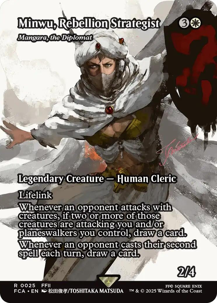 Minwu, Rebellion Strategist - Mangara, the Diplomat (Showcase) (25) (FINAL FANTASY: Through the Ages)