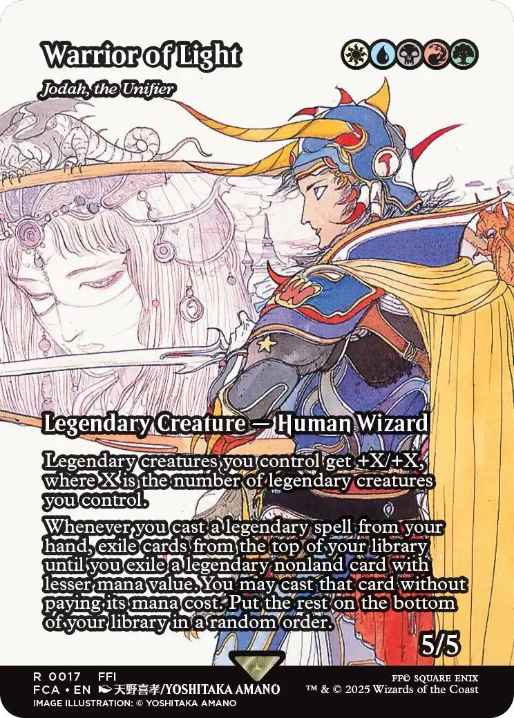 Image for Warrior of Light - Jodah, the Unifier (Showcase) (17) (FINAL FANTASY: Through the Ages) - Magic: The Gathering
