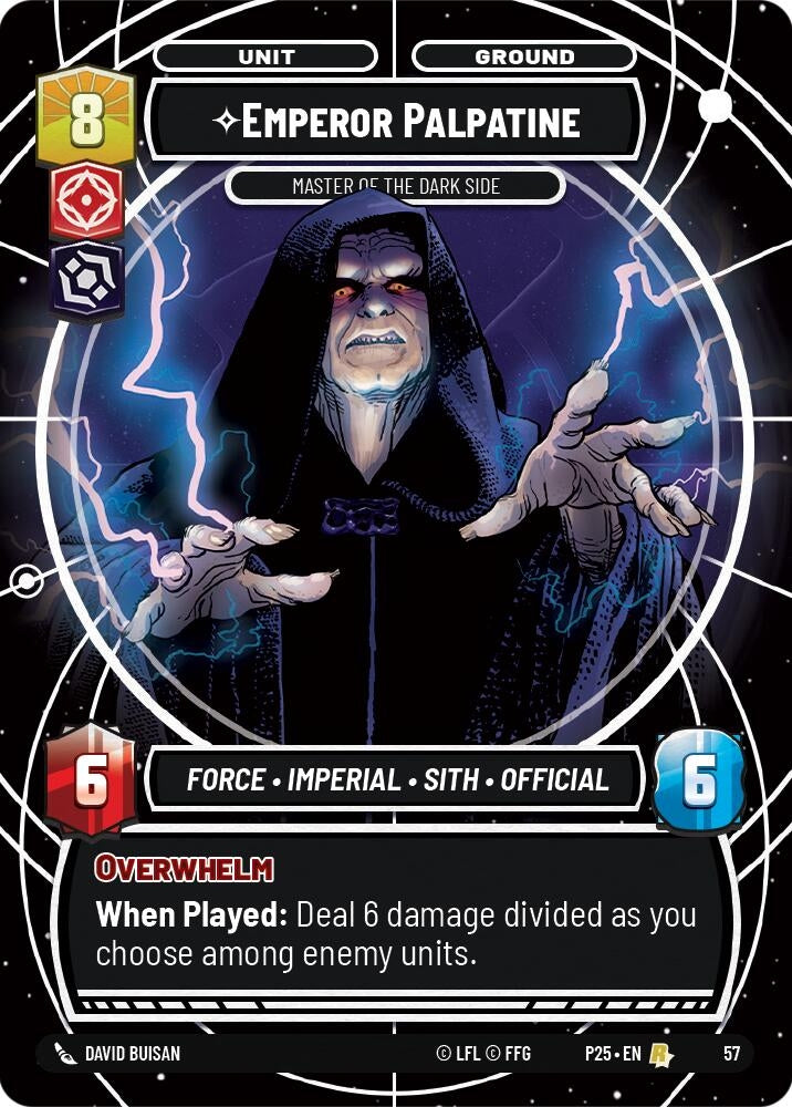 Image for Emperor Palpatine - Master of the Dark Side (57) (Organized Play Promos) - Star Wars: Unlimited