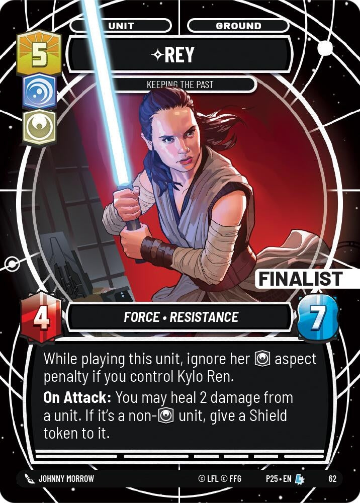 Image for Rey - Keeping the Past (Finalist) (62) (Organized Play Promos) - Star Wars: Unlimited
