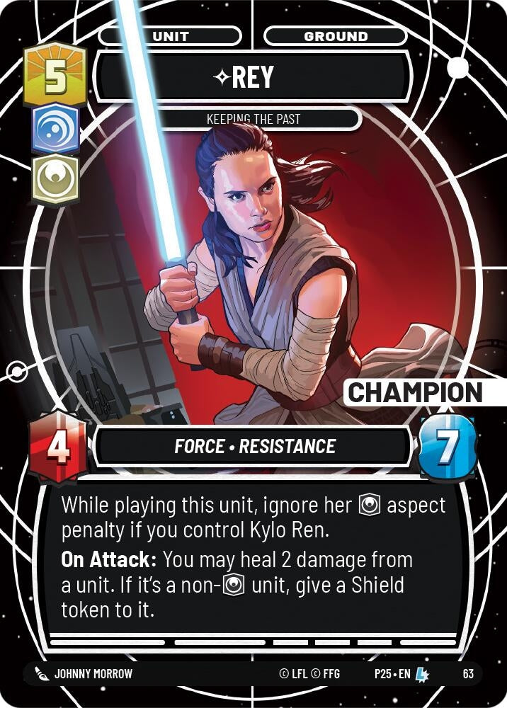 Image for Rey - Keeping the Past (Champion) (63) (Organized Play Promos) - Star Wars: Unlimited
