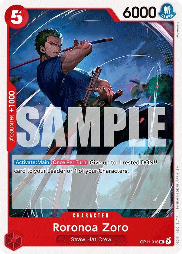 Roronoa Zoro (OP11-016) (A Fist of Divine Speed)