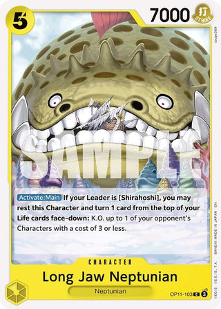 Long-Jaw Neptunian (OP11-103) (A Fist of Divine Speed)