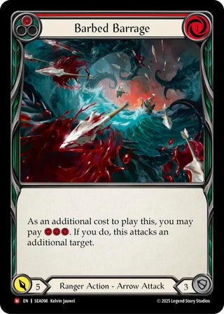 Image for Barbed Barrage (SEA098) (High Seas) - Flesh and Blood TCG