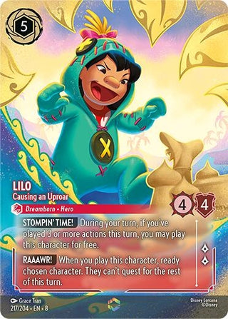 Image for Lilo - Causing an Uproar (Enchanted) (217/204) [Reign of Jafar] - Disney Lorcana