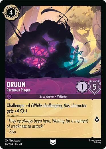 Image for Druun - Ravenous Plague (46/204) [Reign of Jafar] - Disney Lorcana