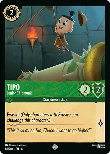 Image for Tipo - Junior Chipmunk (89/204) [Reign of Jafar] - Disney Lorcana