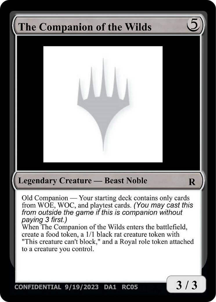 Image for The Companion of the Wilds (Un-Known Event Playtest Cards) - Magic: The Gathering