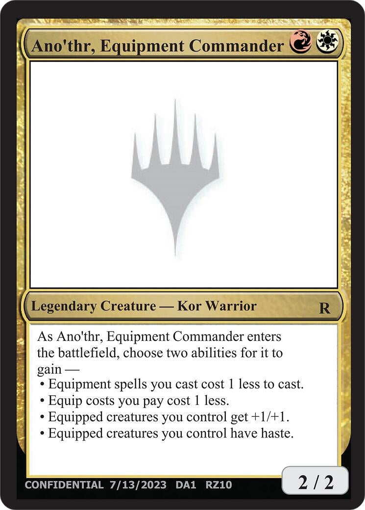 Image for Ano'thr, Equipment Commander (Un-Known Event Playtest Cards) - Magic: The Gathering