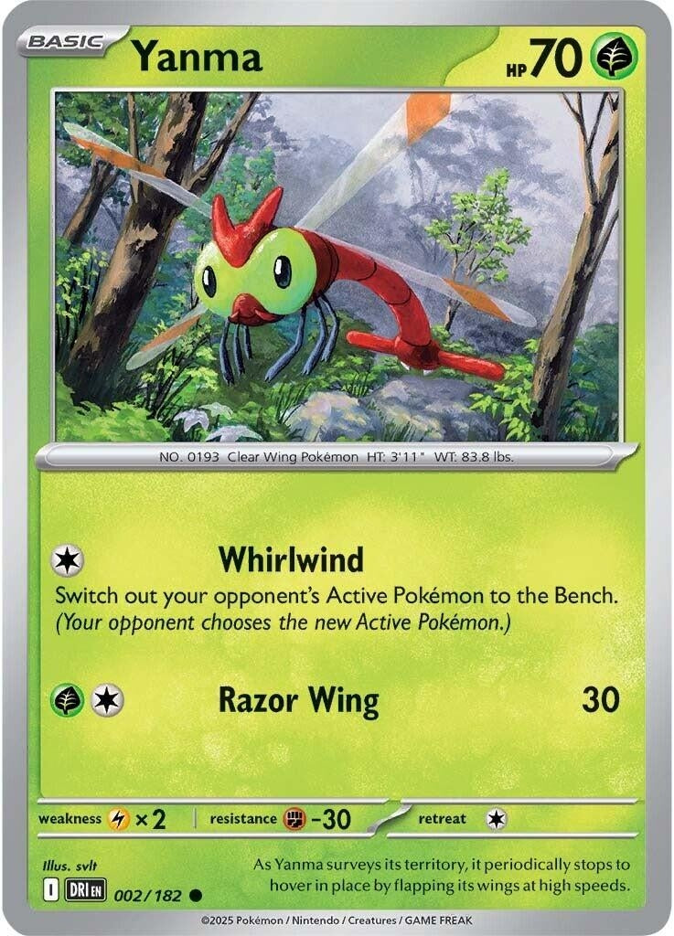 Image for Yanma (002/182) (SV10: Destined Rivals) - Pokemon