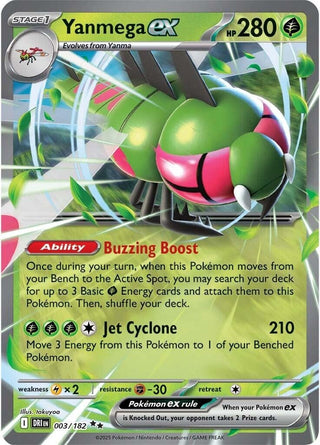 Image for Yanmega ex (003/182) (SV10: Destined Rivals) - Pokemon