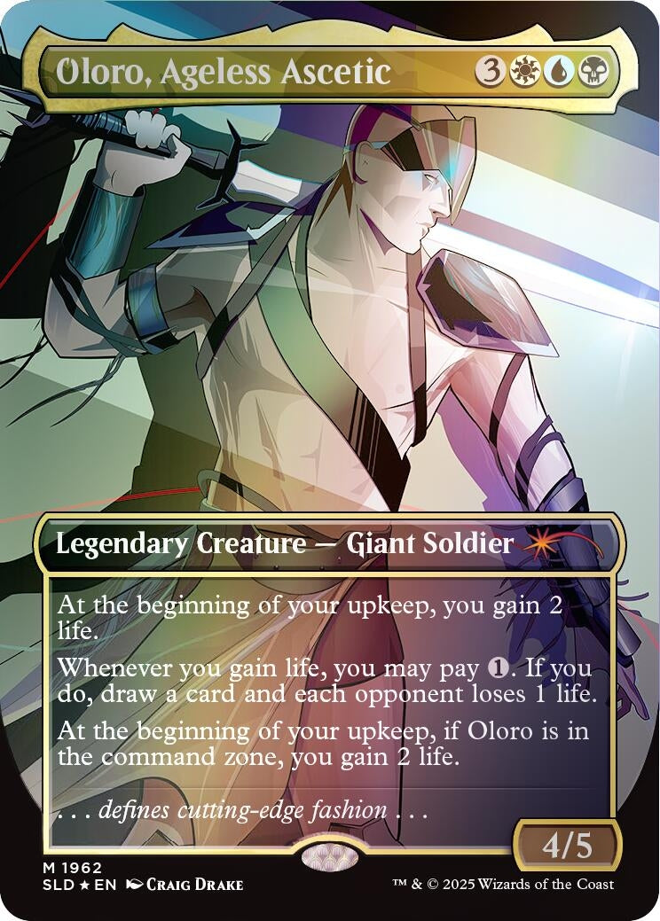 Image for Oloro, Ageless Ascetic (Rainbow Foil) (1962) (Secret Lair Drop Series) - Magic: The Gathering