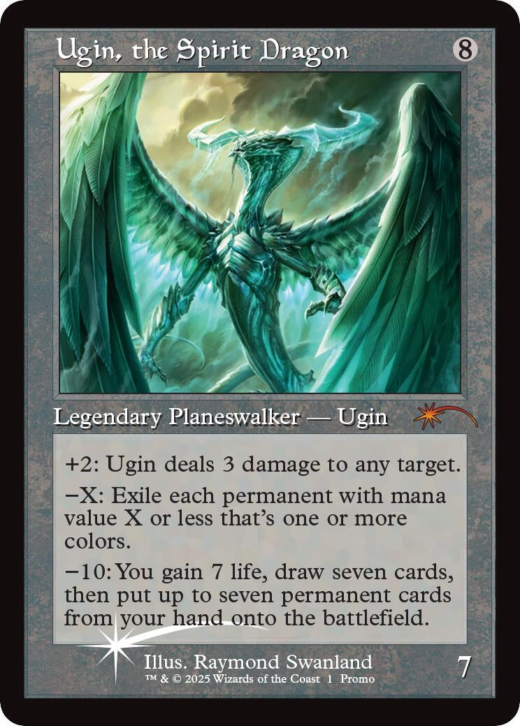 Image for Ugin, the Spirit Dragon (Retro Frame) (1) (MagicFest Cards) - Magic: The Gathering