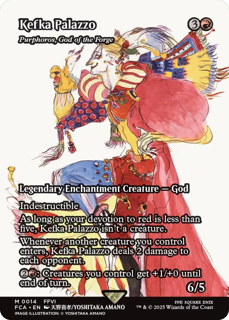 Image for Kefka Palazzo - Purphoros, God of the Forge (Showcase) (14) (FINAL FANTASY: Through the Ages) - Magic: The Gathering