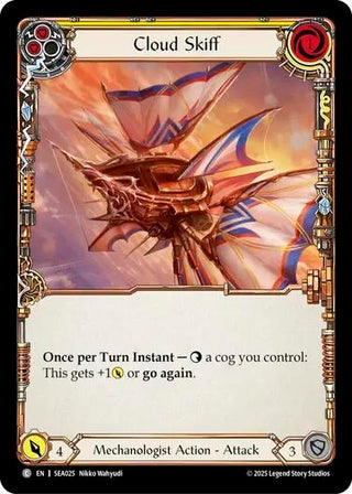 Image for Cloud Skiff (Yellow) (SEA025) (High Seas) - Flesh and Blood TCG