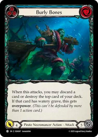 Image for Burly Bones (Blue) (SEA067) (High Seas) - Flesh and Blood TCG