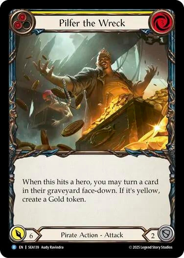 Image for Pilfer the Wreck (Yellow) (SEA139) (High Seas) - Flesh and Blood TCG