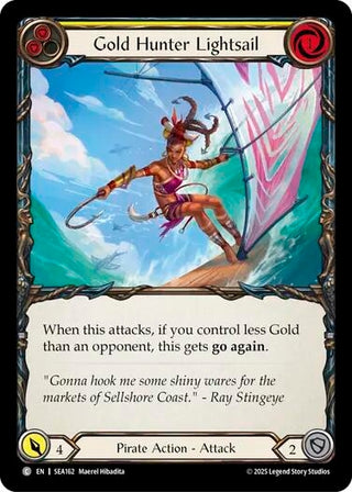 Image for Gold Hunter Lightsail (SEA162) (High Seas) - Flesh and Blood TCG