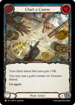 Image for Chart a Course (Blue) (SEA175) (High Seas) - Flesh and Blood TCG
