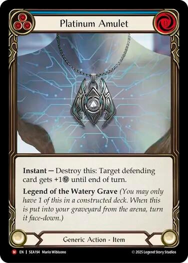 Image for Platinum Amulet (SEA194) (High Seas) - Flesh and Blood TCG