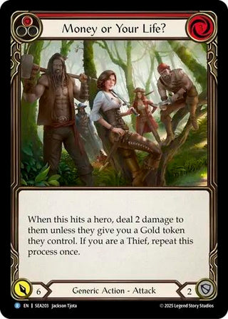Image for Money or Your Life? (Red) (SEA203) (High Seas) - Flesh and Blood TCG