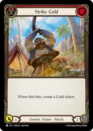 Image for Strike Gold (Red) (SEA229) (High Seas) - Flesh and Blood TCG