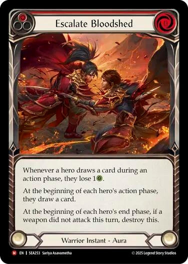 Image for Escalate Bloodshed (SEA253) (High Seas) - Flesh and Blood TCG