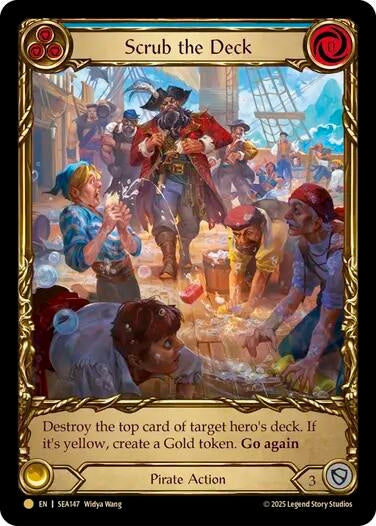 Image for Scrub the Deck (Treasure) (SEA147) (High Seas) - Flesh and Blood TCG