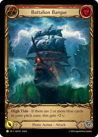 Image for Battalion Barque (Red) (Treasure) (SEA152) (High Seas) - Flesh and Blood TCG