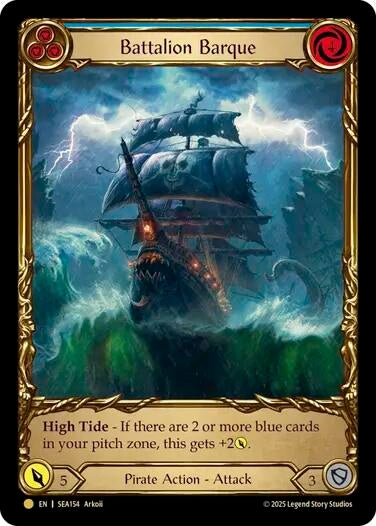 Image for Battalion Barque (Blue) (Treasure) (SEA154) (High Seas) - Flesh and Blood TCG